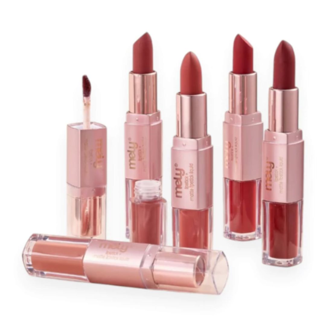 Lips Matte 2en1 Lipstick + Gloss Mely